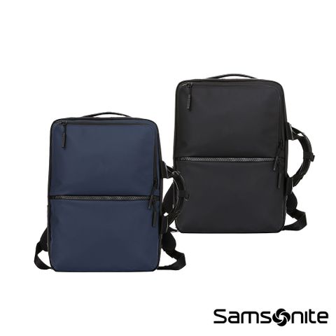Samsonite新秀麗 SUB-LIM 簡約商務防水防刮面料背提兩用筆電後背包/公事包15.5吋L(多色可選)