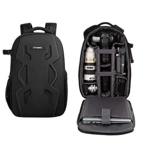 兩機多鏡EVA硬殼相機後背包 一機多鏡+無人機攝影背包 專業攝影背包 單眼相機後背包 贈送防雨罩