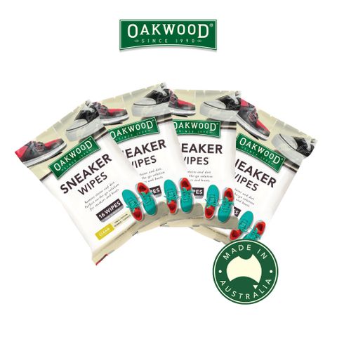 OAKWOOD Oakwood運動鞋濕巾組合-4入組