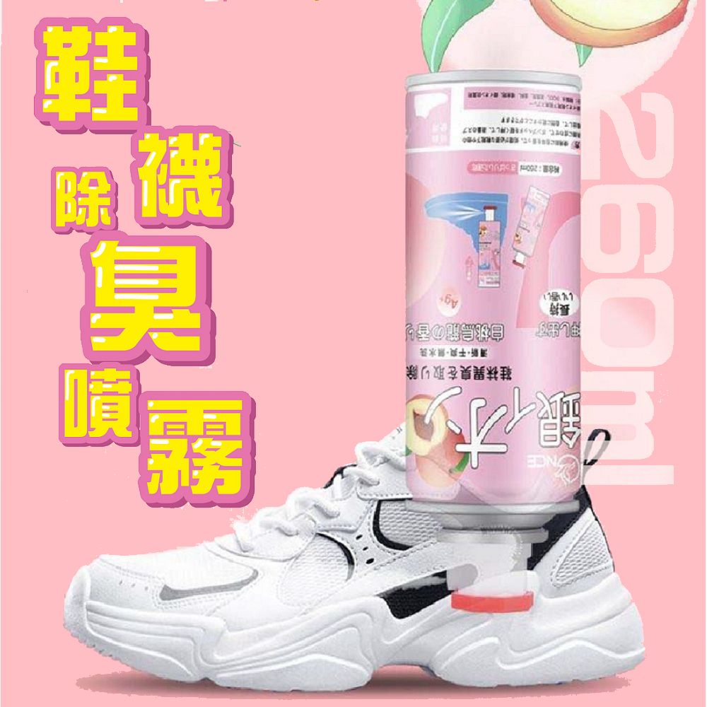  鞋襪除臭噴霧 260ml 2入組