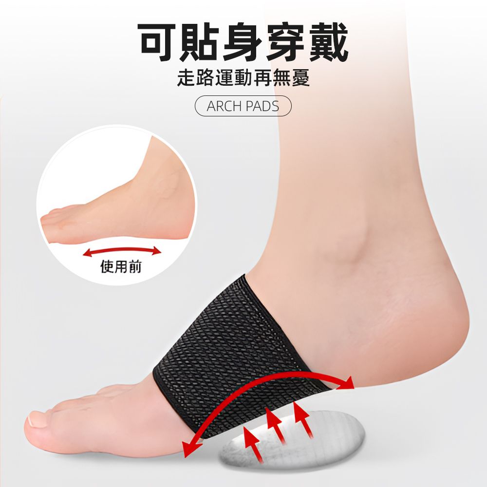 使用前可貼身穿戴走路運動再無憂ARCH PADS