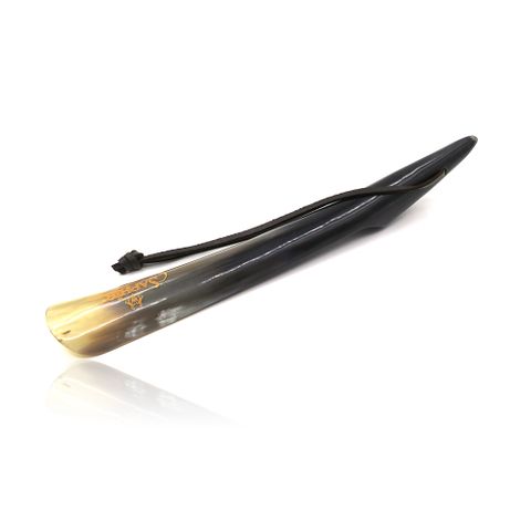 糊塗鞋匠 優質鞋材 A56 SAPHIR金質牛角鞋拔28-30cm 1支