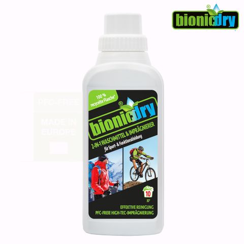 德國【Bionicdry】雙效防水洗衣精 500ml 洗淨同時防水 恢復機能纖維