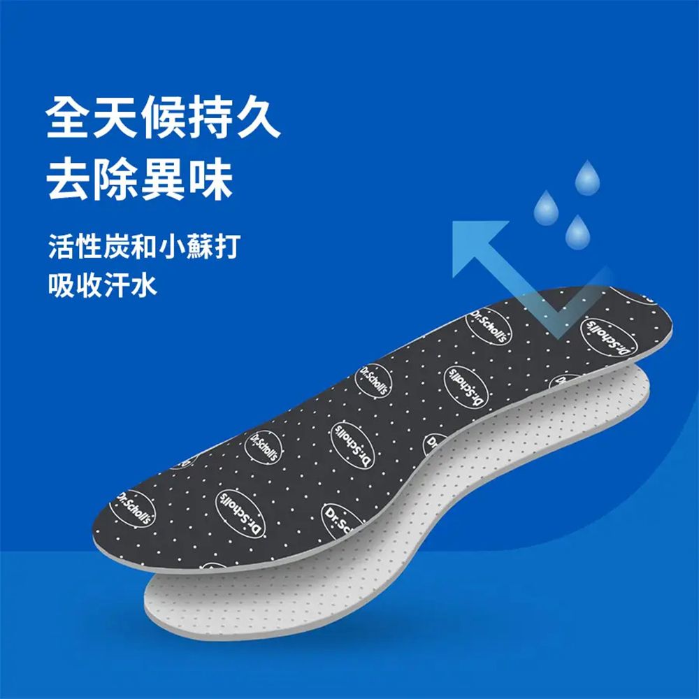 全天候持久去除異味活性炭和小蘇打吸收汗水SchollsDr.SchollsDr.SchollsDr. Scholls(Dr.Sc(Dr.Scholls()