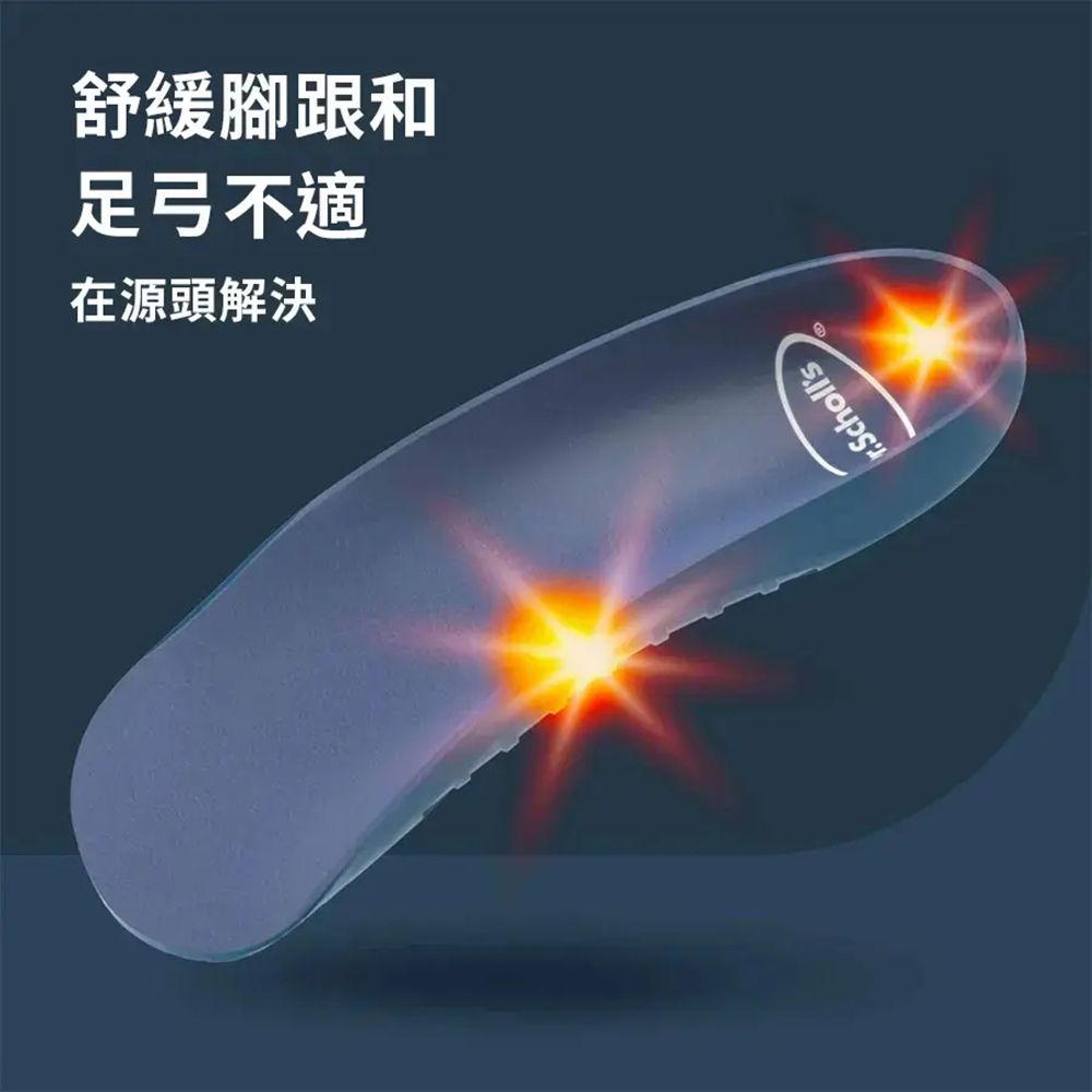 DR.SCHOLL'S 爽健 舒緩鞋墊-足跟足弓防護用 (男/女用 任選)