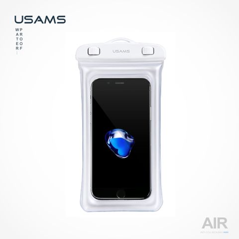 USAMS 氣囊防水袋 手機防水袋 防水手機套 氣墊手機袋 水中可觸控 (透明色)