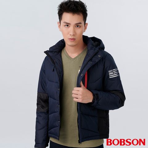 BOBSON 男款鋪棉棒球外套(38035-53)