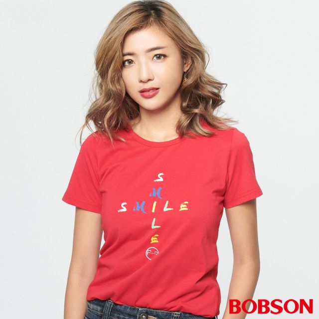 BOBSON  女款印圖涼感上衣(28097-13)