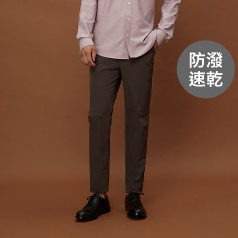 GIORDANO 佐丹奴 男裝防潑水日常機能長褲 All Day Pants系列-36 深灰