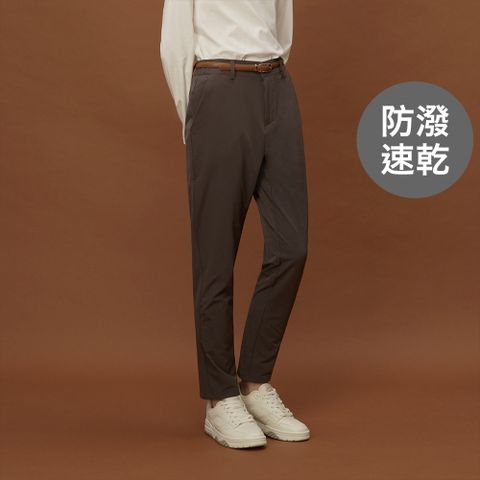 GIORDANO 佐丹奴 女裝防潑水日常機能長褲 All Day Pants系列-35 深灰色