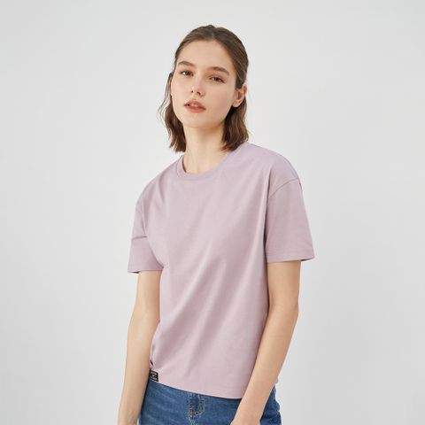 GIORDANO 佐丹奴 女裝涼感抗菌打摺上衣-73 超凡紫