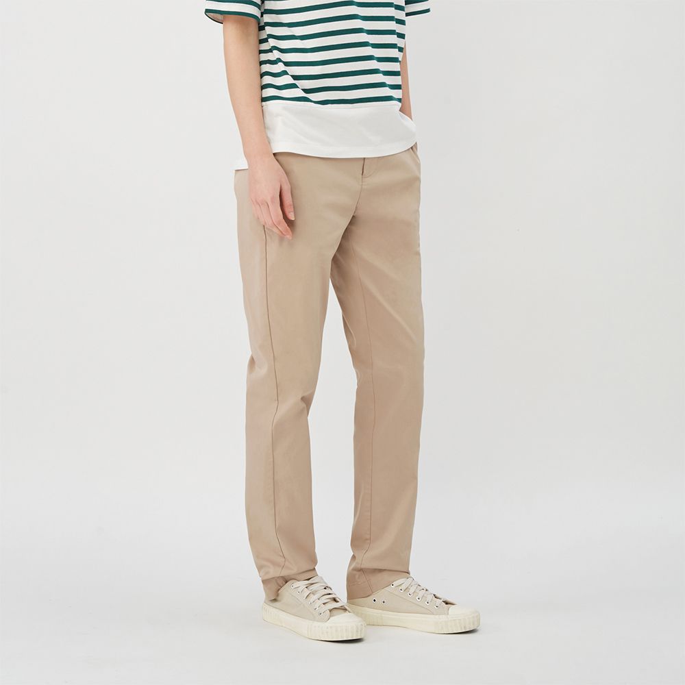 GIORDANO 佐丹奴 女裝彈力錐形冰冰褲- 18 卡其色