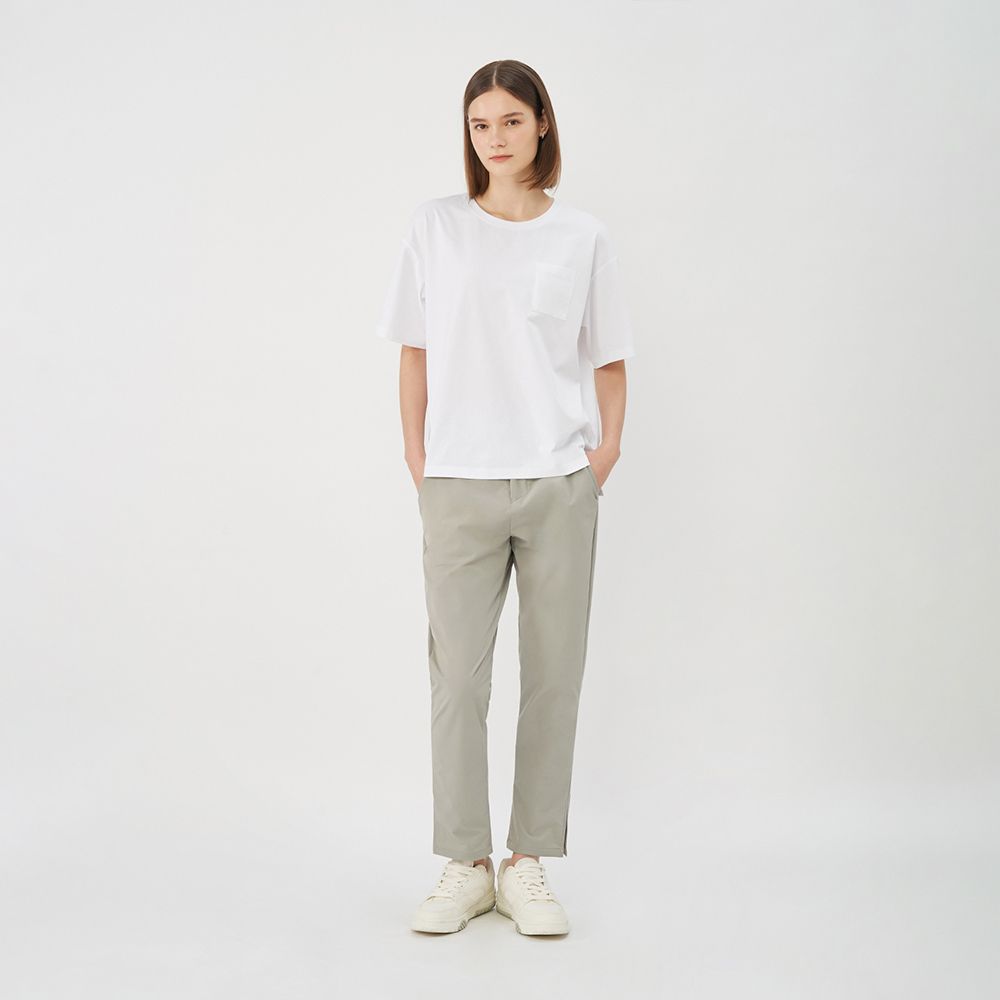 GIORDANO 佐丹奴 女裝防潑水日常機能錐形褲 All Day Pants系列-16 淺灰