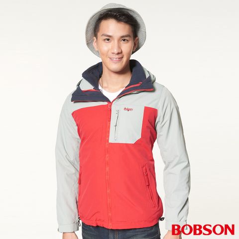 【BOBSON】男款兩件式防風外套(34042-82)