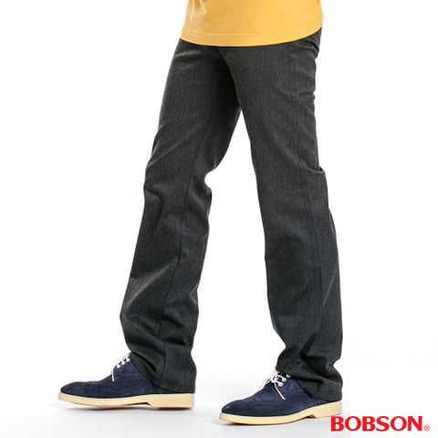 【BOBSON】男款款混紡毛料直筒褲(1738-87)