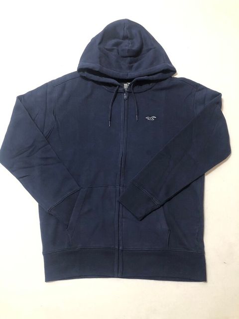 HCO 小海鷗黑LOGO素面連帽外套 深藍