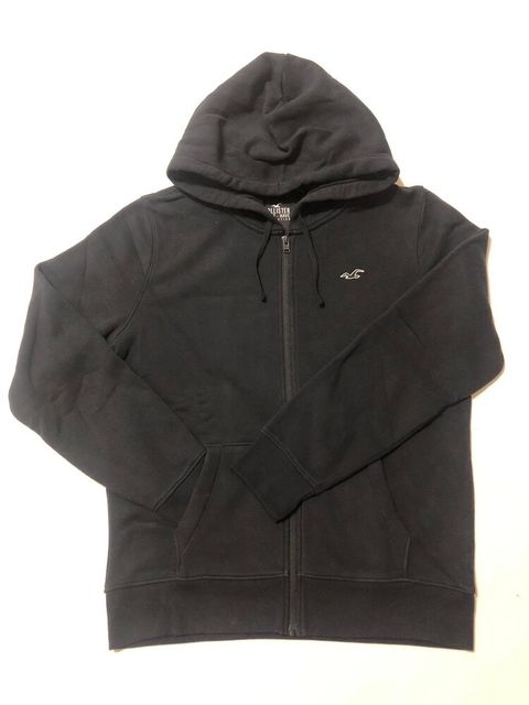HCO 小海鷗黑LOGO素面連帽外套 黑