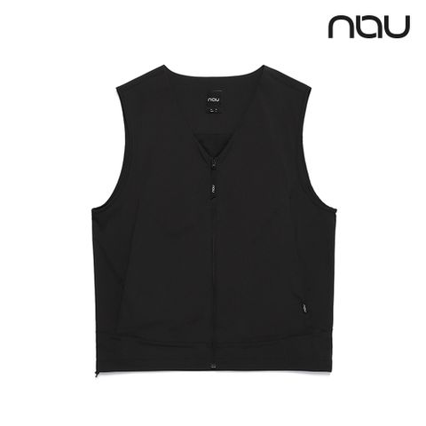 【nau】NO-BAG背心(黑色)-透氣 不易皺 防潑水 大口袋設計 休閒背心|UNDB1NV001