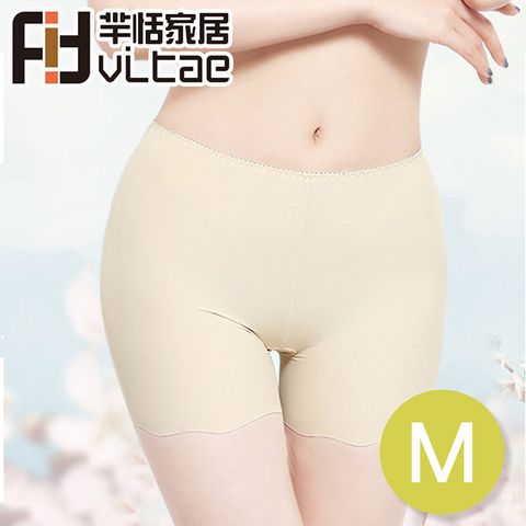 FIT Vitae 舒心冰絲無痕安全褲/防走光褲(M-膚色-二入組)