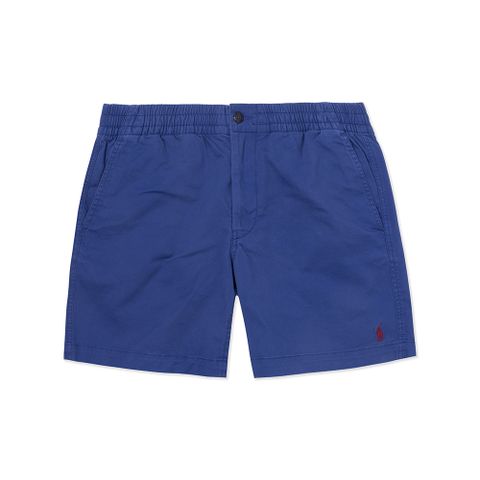 RALPH LAUREN POLO 熱銷刺繡小馬6吋膝上休閒短褲-灰藍色