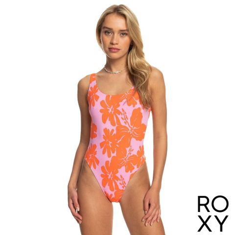 ROXY 【 x Kate Bosworth 聯名】SURF.KIND.KATE. 雙面一件式泳裝 橘色