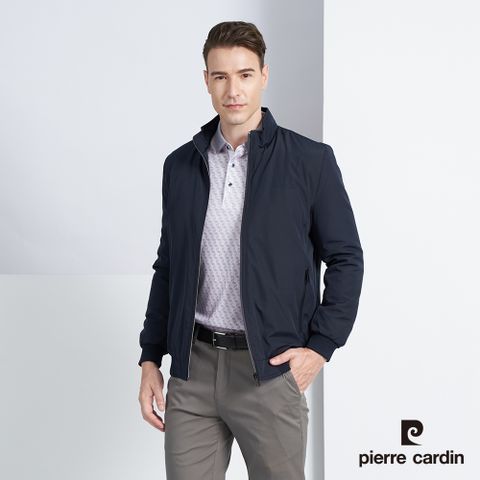 【pierre cardin 皮爾卡登】男款 經典保暖鋪棉外套-深藍色(5225765-38)