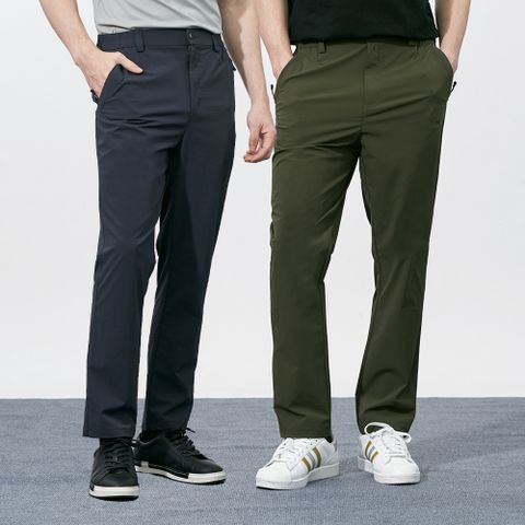 【pierre cardin 皮爾卡登】 男款 四向彈力涼爽速乾機能休閒長褲 (7247881)