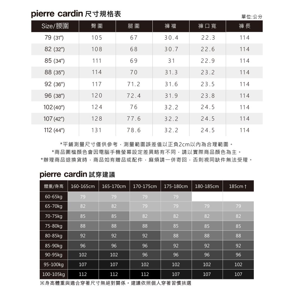 Pierre Cardin 皮爾卡登 男款 微彈性暗紋鬆緊腰頭打摺西裝褲-深灰色 (5247813-97)
