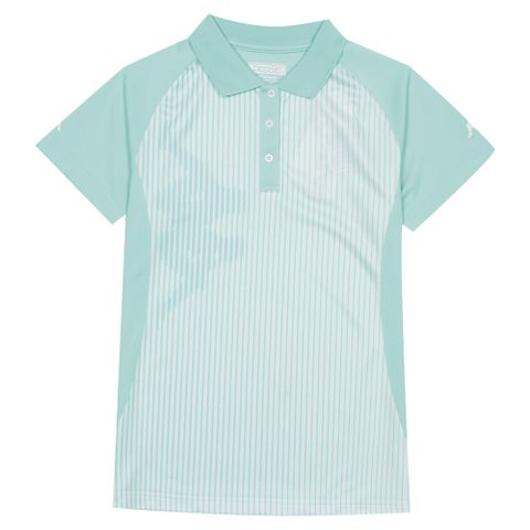 KAPPA義大利女吸濕排汗速乾彩色POLO衫 絲藍綠 3117ZVWU7U