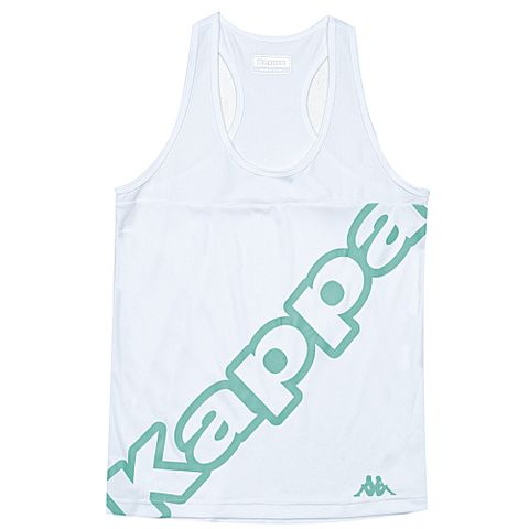 Kappa 義大利 舒適時尚女生針織背心 白 34168HW001
