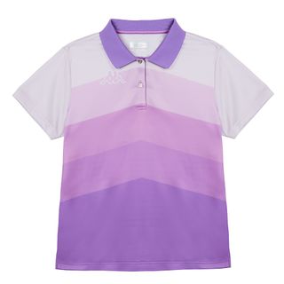 KAPPA義大利 時尚吸濕排汗女短袖POLO衫 粉紫 351W1WWXDC