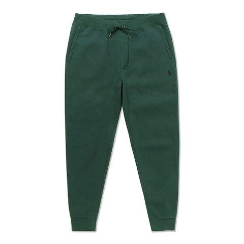 Polo Ralph Lauren RL 熱銷刺繡小馬刷毛棉長褲-墨綠色