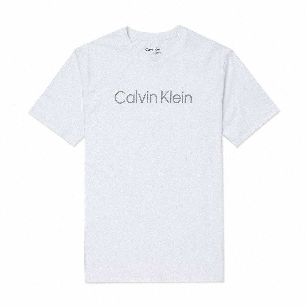 Calvin Klein  CK 熱銷刺繡文字圖案短袖T恤-白色