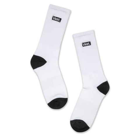 Vast 【美國加州】美國加州 White Socks白色滑板長襪