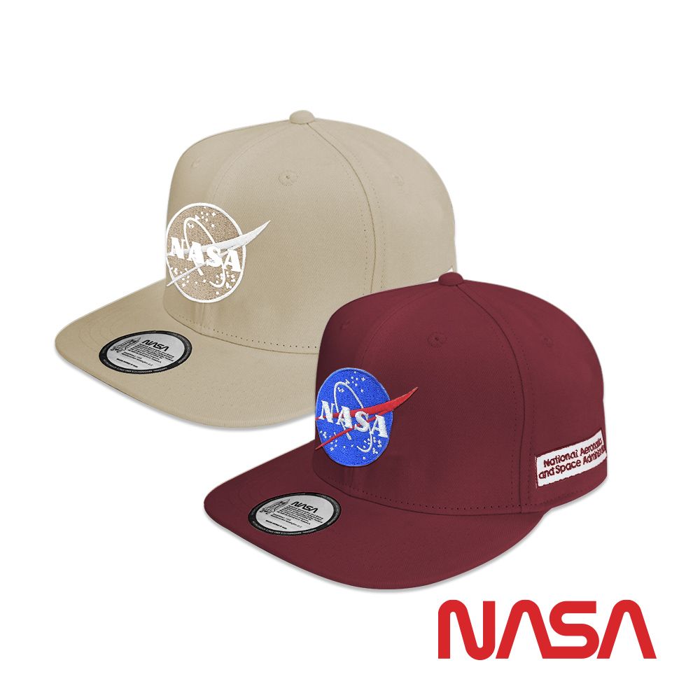 NASA SPACE 正版授權太空系列潮流Logo嘻哈帽/鴨舌帽(任選) NA30004B 
