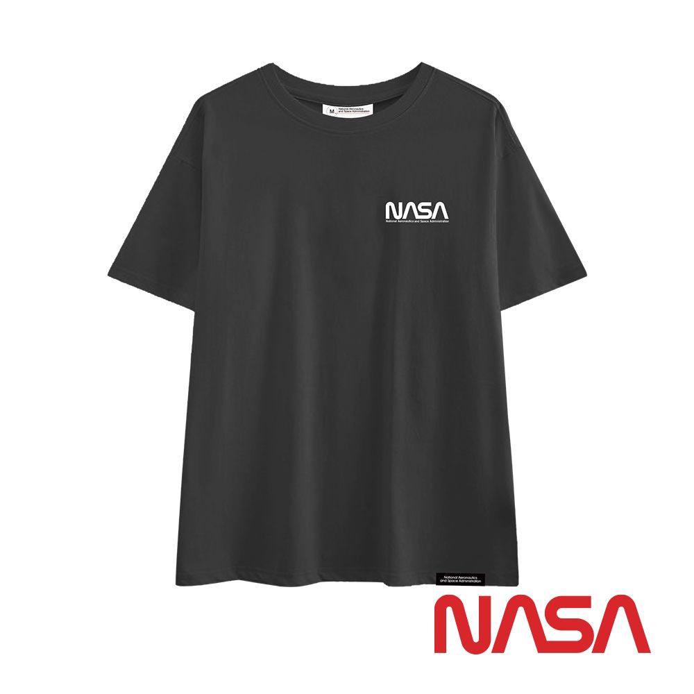 NASA  SPACE 漫遊太空-星際線稿工程圖T恤 / 短袖上衣 / T-shirt -火箭黑 NA00019