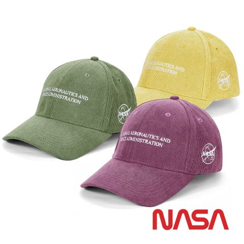 NASA 【 SPACE】LOGO燈芯絨棒球帽/鴨舌帽/老帽 (多款) NA30006