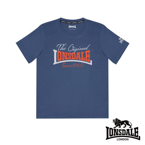 LONSDALE 英國小獅 復刻LOGO短袖T恤-白色-LT250003