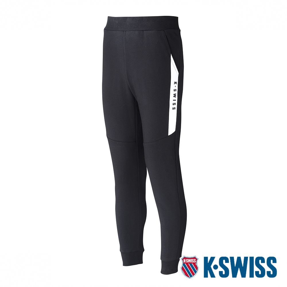 K-SWISS  CT Sweat Pants 棉質毛圈運動長褲-男-黑