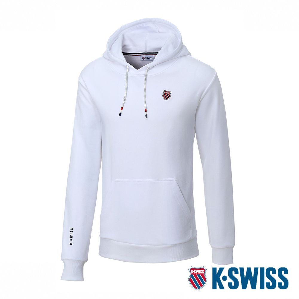 K-SWISS  Terry Hoodie連帽上衣-女-白