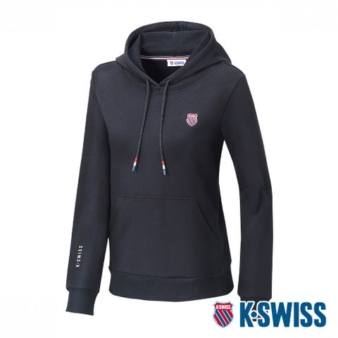 K-SWISS Terry Hoodie連帽上衣-女-黑