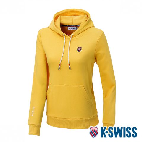 K-SWISS Terry Hoodie連帽上衣-女-黃