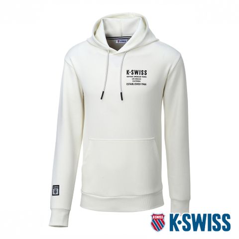 K-SWISS Modern Hoodie連帽上衣-男-米白