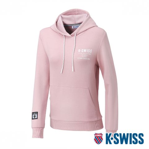 K-SWISS Modern Hoodie連帽上衣-女-橘粉