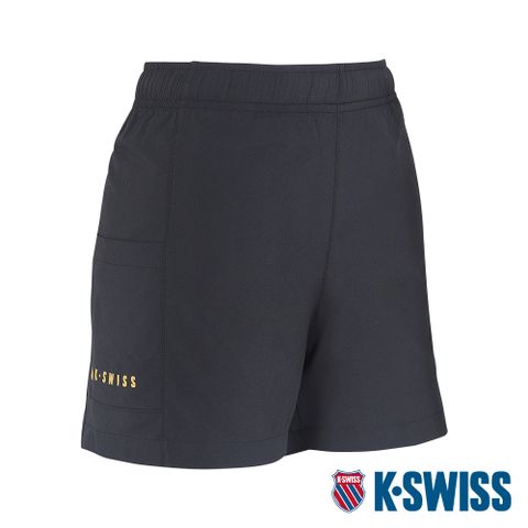 吸濕排汗快乾K-SWISS Active Dobby Shorts運動短褲-女-黑