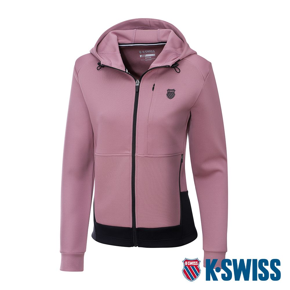 K-SWISS   Active Jacket 連帽運動外套-女-莓粉