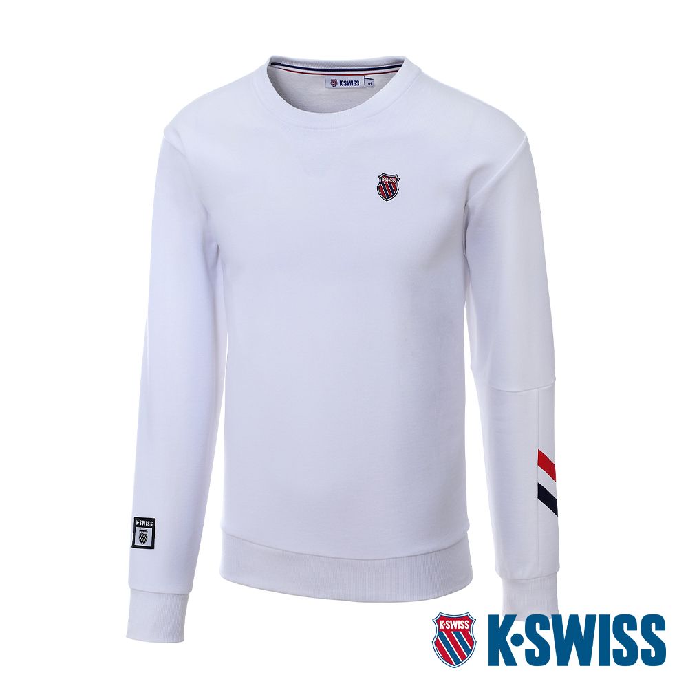 K-SWISS   Sweatshirt 圓領上衣-女-白