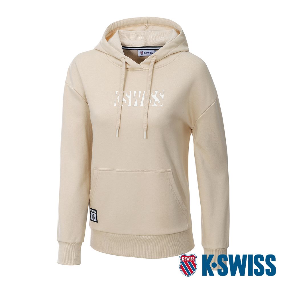 K-SWISS   Hoodie 連帽上衣-女-奶茶