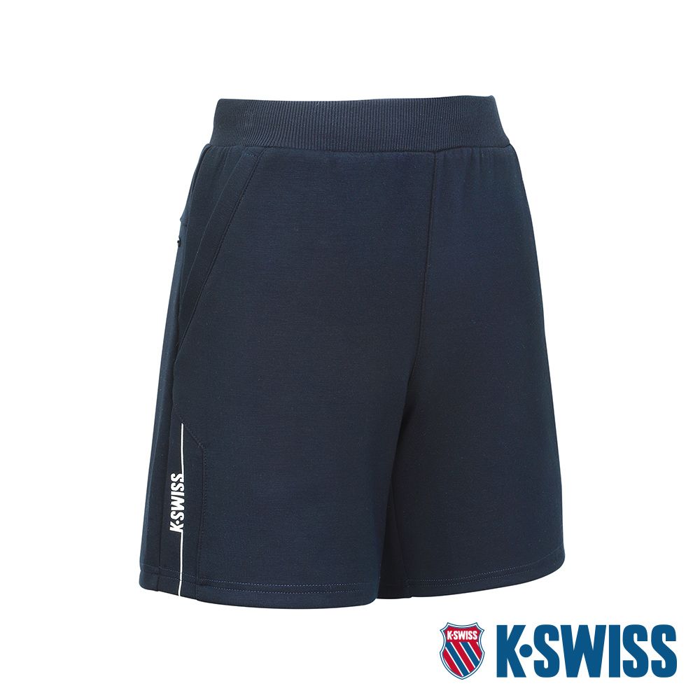 K-SWISS  Sweat Shorts 運動休閒短褲-女-藍