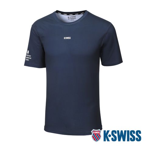 K-SWISS PF Tee 涼感排汗T恤-男-藍